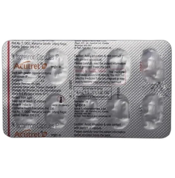 acutret 30mg capsule 10's